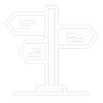 Piktogramm-Wegweiser-weiß